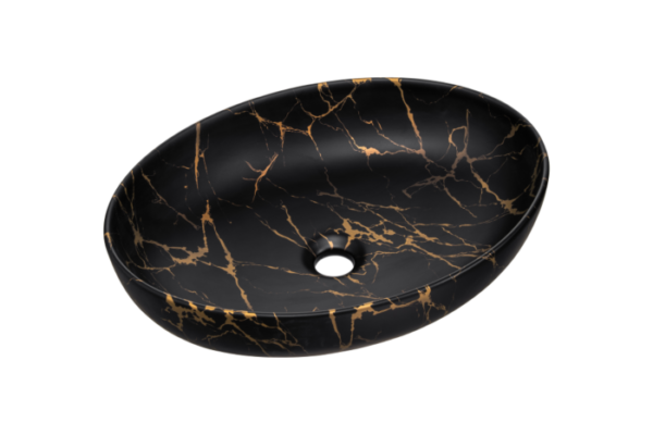 Mona 52x40 marmer zwart goud — изображение 2