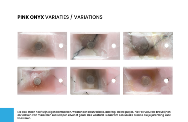 Onyx Pink wasbak 39x22 — изображение 4